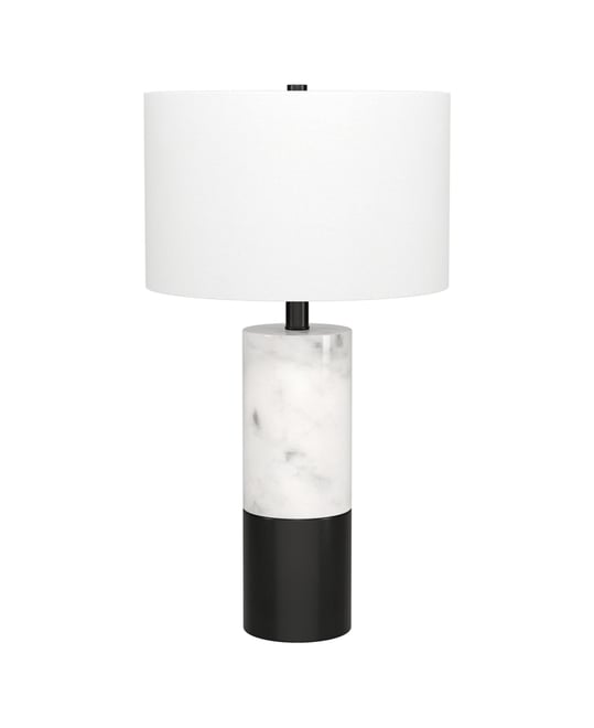 Liana 23.75" Metal Table Lamp with Fabric Shade