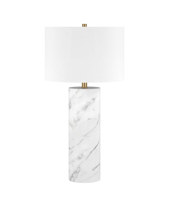 Elise 29.5" Metal Table Lamp with Fabric Shade