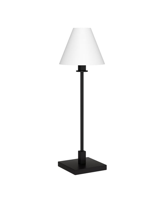 Clement 28" Metal Table Lamp with Fabric Shade