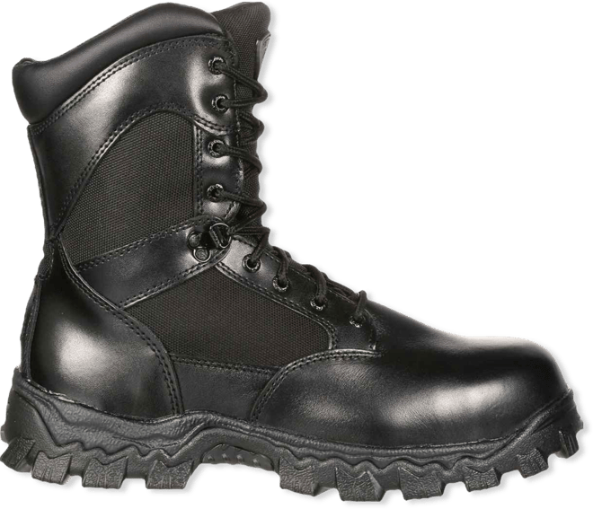 Men's Alpha Force Zipper Waterproof Public Service Boot