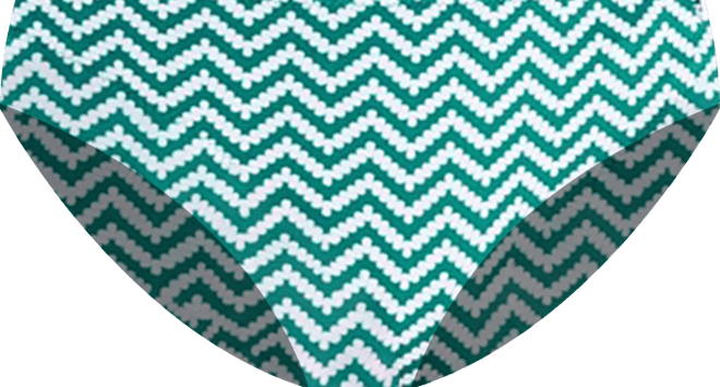 Women's Chevron Classic Bikini Swimsuit Bottom