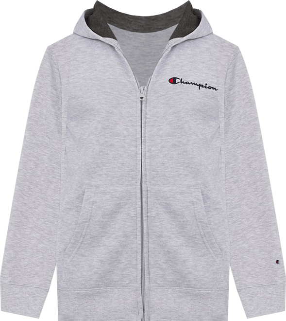 Champion Big Kid Boys Long Sleeve Embroidered Fleece Zipper Active