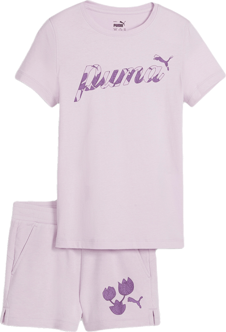 PUMA Matching Sets Big 2-Piece T-Shirt & Shorts Set, Kids