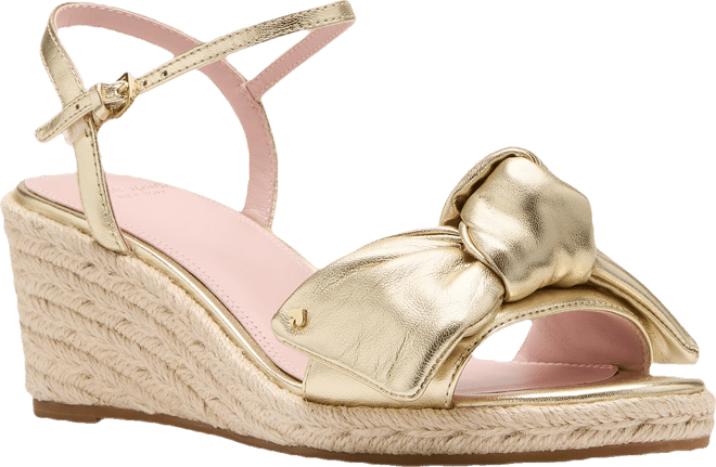 【Kate Spade】Leandra エスパドリーユ ウェッジサンダル Leandra Raffia Wedge Sandals | Kate Spade New York