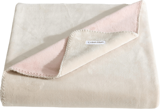 Modern Solid Reversible Throw, 70" X 50"