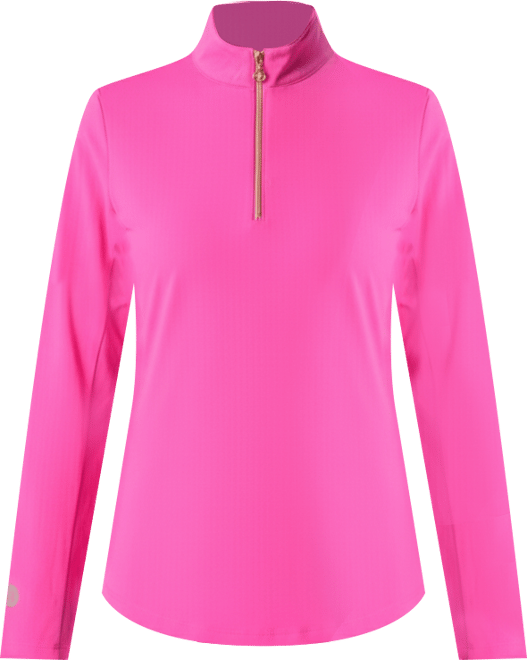 Women's Long Sleeve Miock Neck Top Caribbean Turq. XLarge