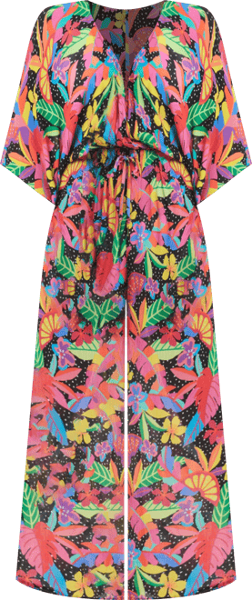 Women's Extra Bold Printed Cover-Up Jumpsuit