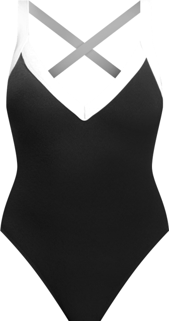 Women's I'm With The Band Plunge-Neck One-Piece Swimsuit