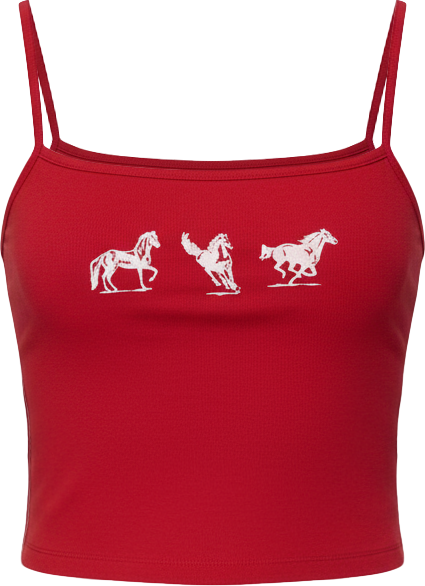 Womens Wild Horses Graphic Tank Top