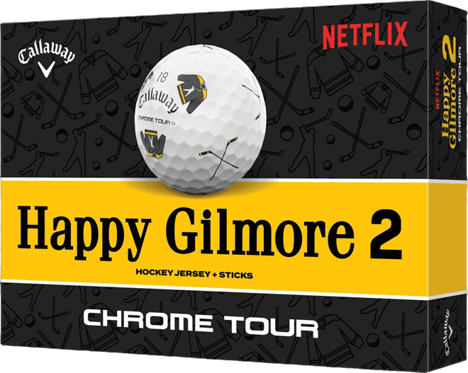 Callaway 2025 Chrome Tour Happy Gilmore 2 Truvis Golf Balls