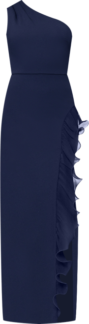 Petite Sleeveless One-Shoulder Sheath Dress