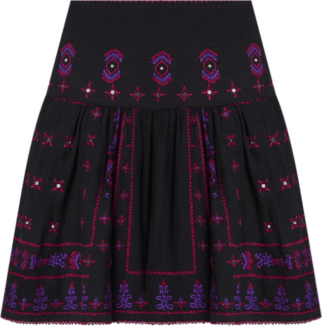 Women's Issabel All Over Embroidered Mini Skirt