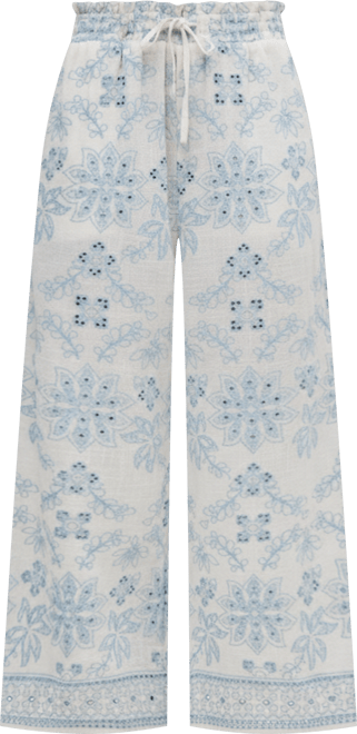 Women's Cherice Wide leg All Over Embroidered Trouser