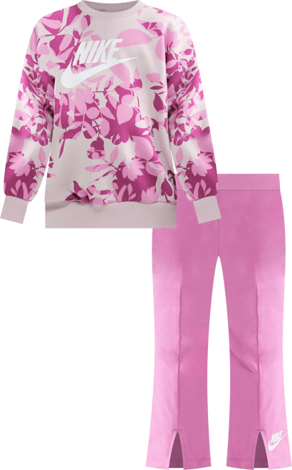 Nike Toddler Floral Camo Crew and Leggings Set