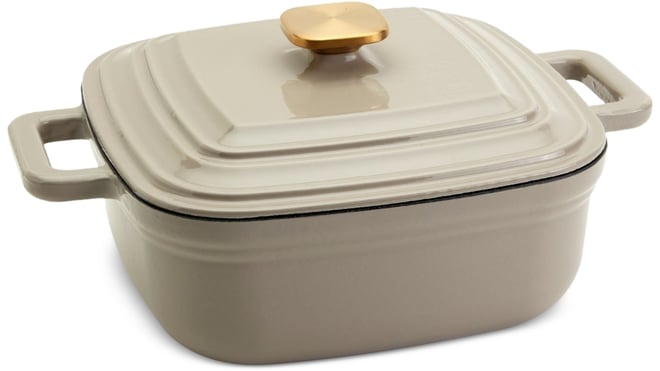 Smith & Clark Enameled Cast Iron 4-Qt. Square Dutch Oven