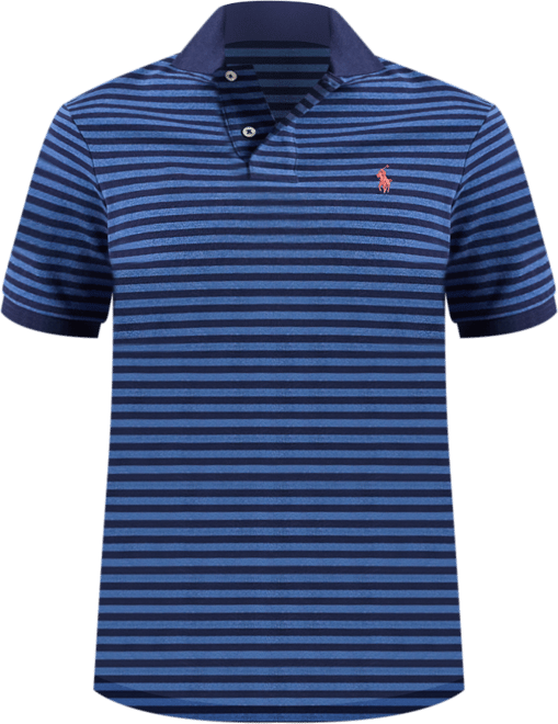 Men's Classic-Fit Striped Mesh Polo Shirt