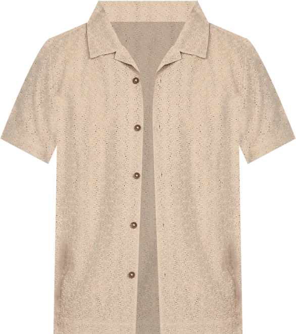 Men's Wesley Crochet Resort Shirt