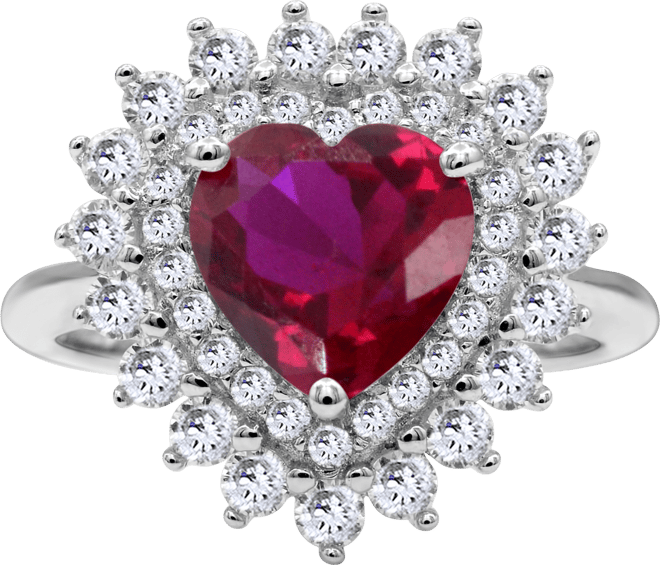 Women's Heart Ring in Sterling Silver