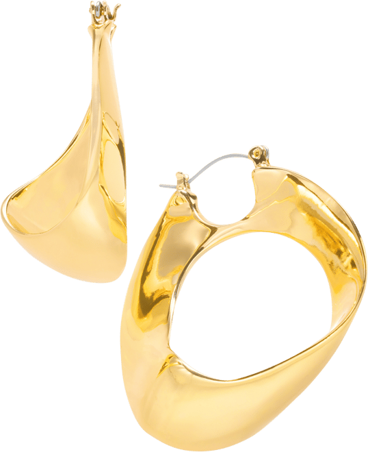 Gold-Tone Twisted Hoop Earrings, Exclusively at Macy's