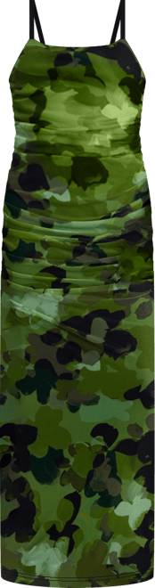 Women's Ruched Bodycon Maxi Dress