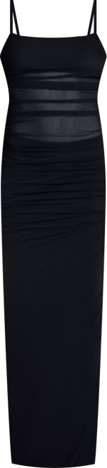Women's Ruched Bodycon Maxi Dress