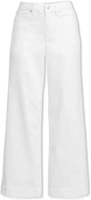 Women's Denim High Rise Wide Leg Crop Jeans