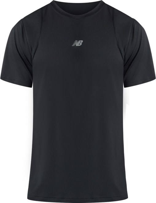 Tシャツ・カットソー NEW BALANCE Men T-shirt Black MT51607BK Black Jacquard T-Shirt - New Balance