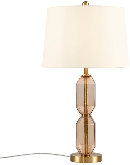 26.5" Zirconia Faceted Glass Table Lamp
