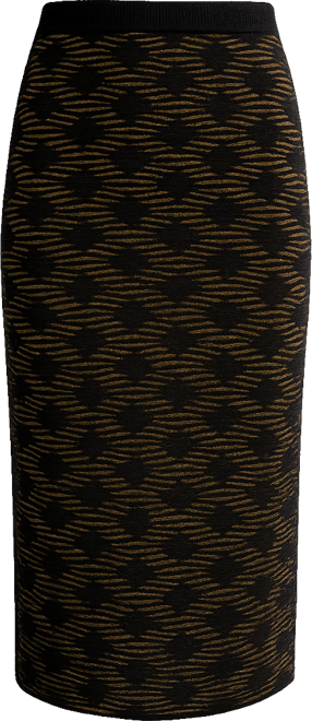 Women's Geometric Jacquard Knit Pencil skirt