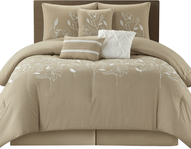Safina Floral 7-Pc. Comforter Set, King
