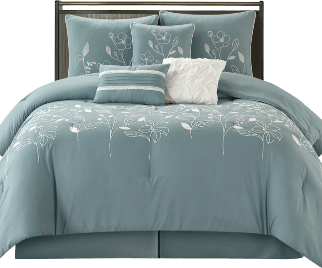 Safina Floral 7-Pc. Comforter Set, King