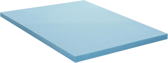 2" Gel Memory Foam Mattress Topper, Twin