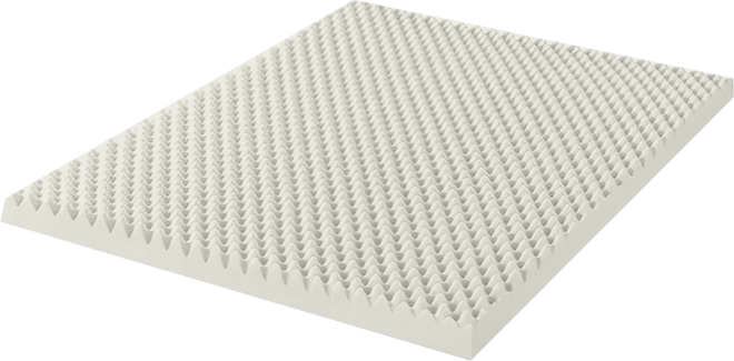 1" Convoluted Foam Mattress Topper, Twin