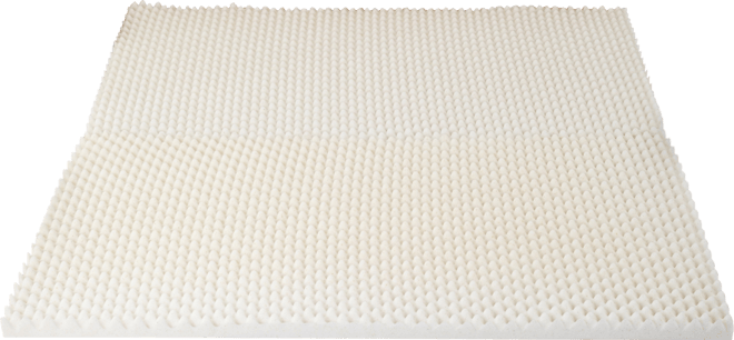 1" Convoluted Copper-Infused Memory Foam Mattress Topper, Full