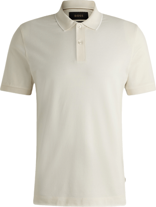 Boss by  Men's Cotton-Silk Regular-Fit Polo Shirt