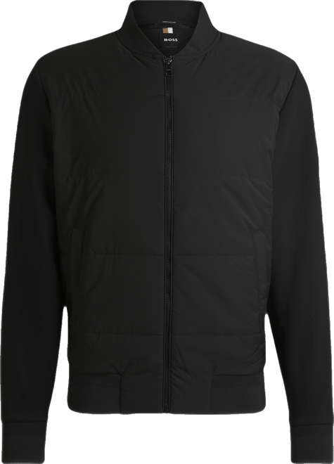 Boss by  Men's Cotton-Blend Zip-Up Padded Jacket