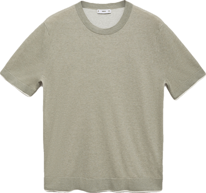 Men's Contrasting Cotton-Blend T-Shirt