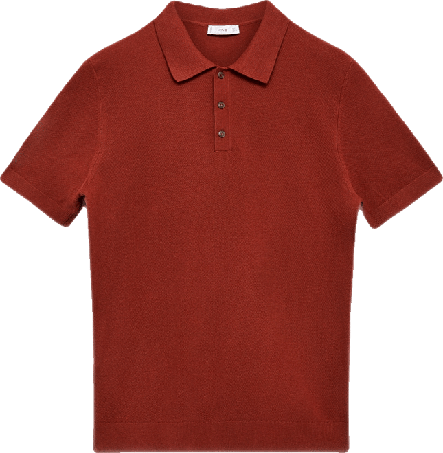 Men's Fine-Knit Cotton Polo Shirt