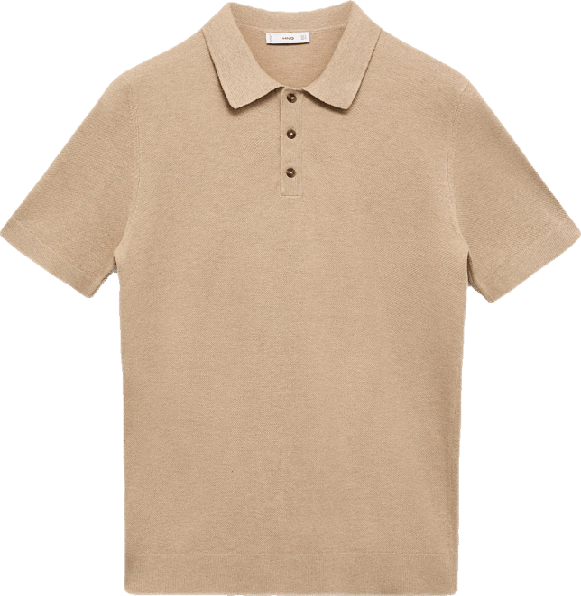 Men's Fine-Knit Cotton Polo Shirt