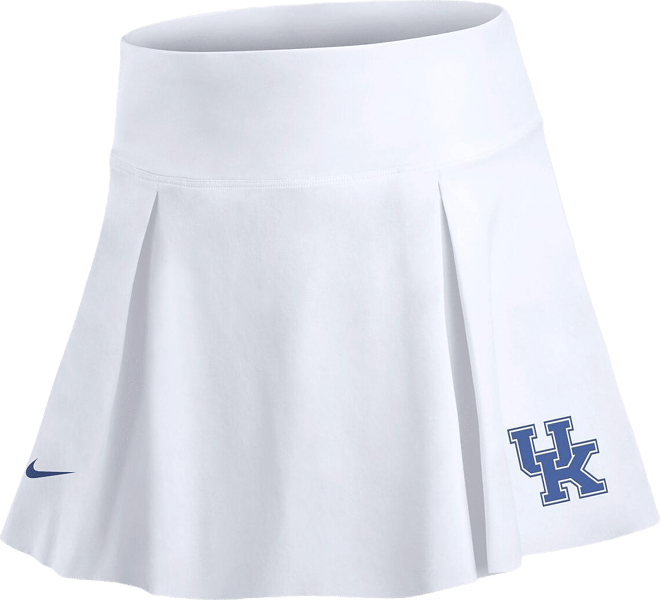 Women's White Kentucky Wildcats Club Tennis Skirt with Shorts