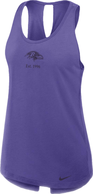 Women's Purple Baltimore Ravens Glory Crisscross Performance Tank Top
