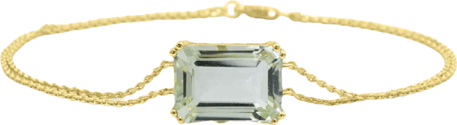 Gemstone Bracelet in 14k Gold-Plated Sterling Silver