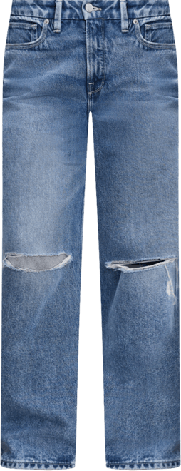 Women's Cotton 90s High-Rise Relaxed Distress Jeans