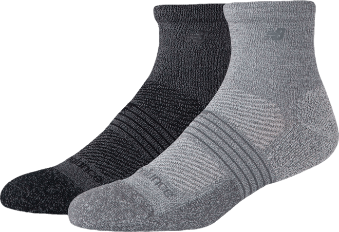 New Balance Unisex Pro Training QTR Socks 2 Pack
