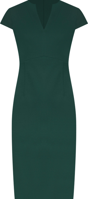 Petite Short-Sleeve Sheath Dress 