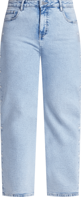 Women's Plus Size Straight Leg Jean With Studs