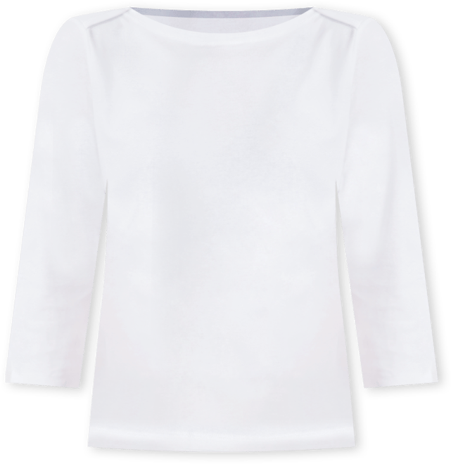 Women's Petite Pima Cotton 3/4-Sleeve Boat-Neck Top, Created for Macy's