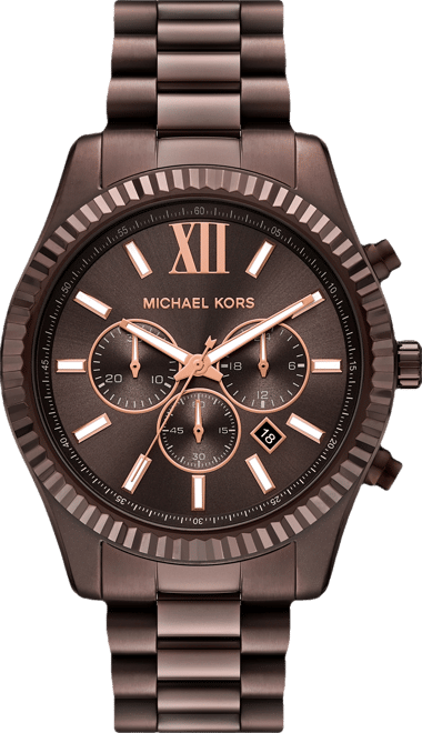 Men's&nbsp;Lexington Chronograph Brown Stainless Steel Watch, 44mm