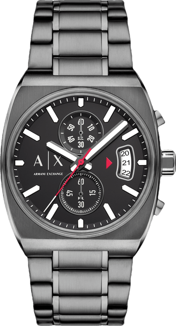 Men's Quartz Chronograph Gunmetal Stainless Steel Watch, 40mm