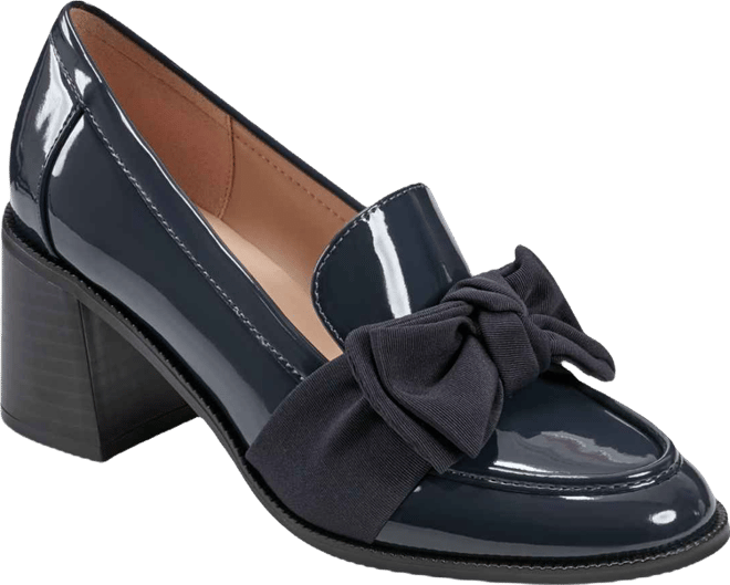 Women's Korrar Bow Stacked Block Heel Loafers
